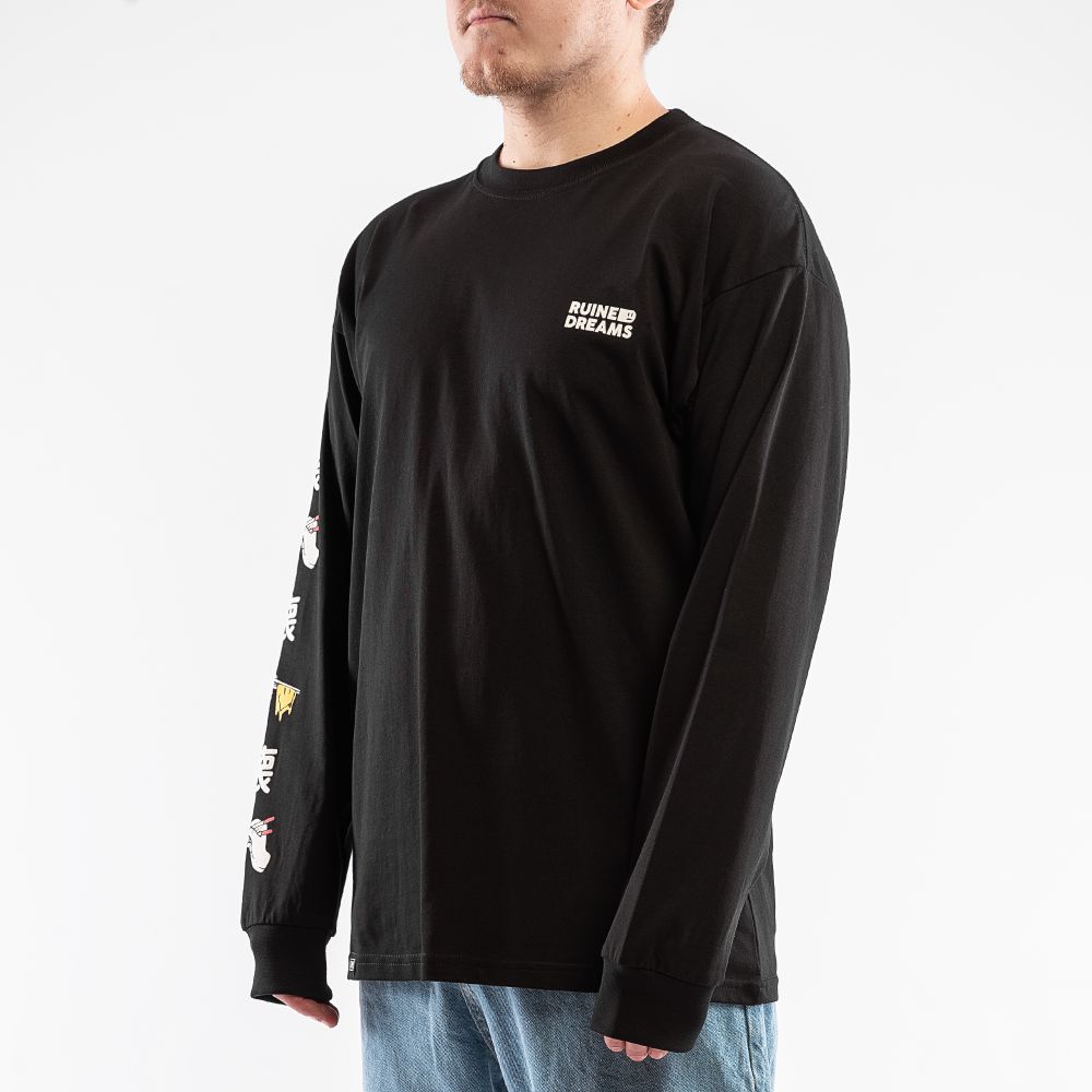 Купить Лонгслив Sad Ramen Черный Лонгслив Sad Ramen Черный