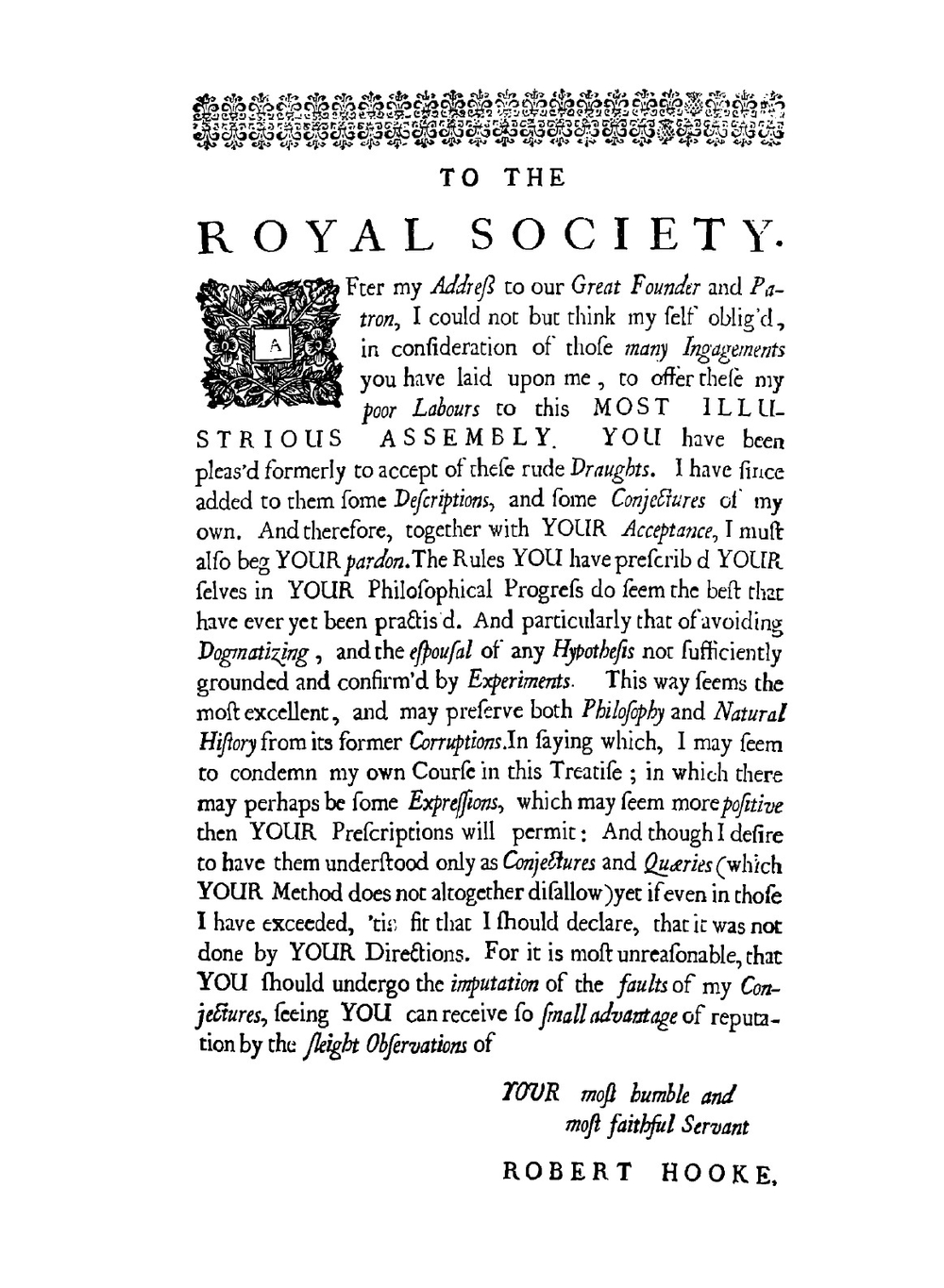 Micrographia | Robert Hooke