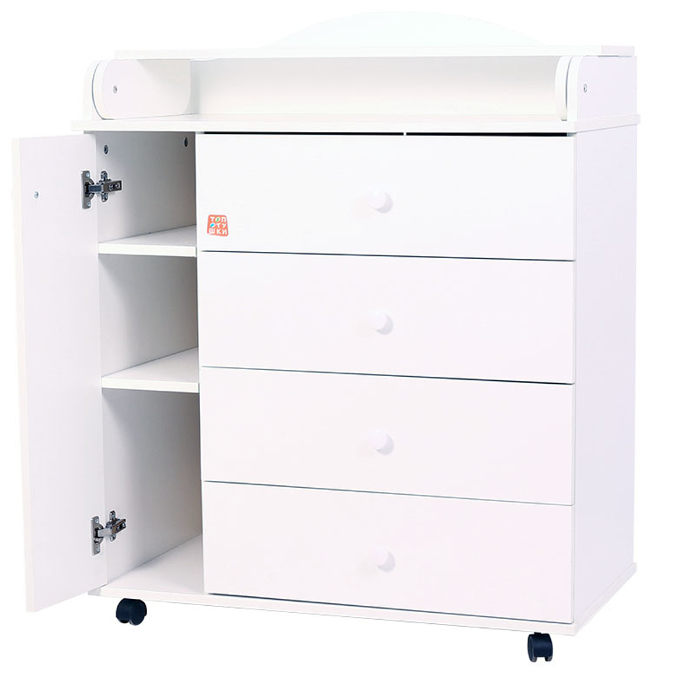 Комод "Потапыч" 5 ящ. (арт.67) 800/5 (белый)