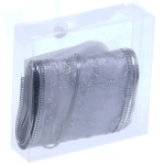 Гирлянда для дома ЛЕНТА ДЕКОРАТИВНАЯ «Морозные узоры» 2,0 м, 6 см (на батарейках), Серебро (подсветка белый)