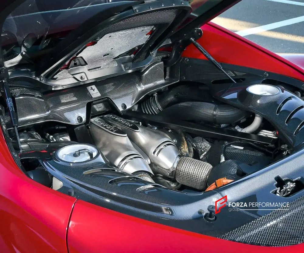 Карбоновая крышка двигателя для Ferrari 296 GTS GTB Феррари