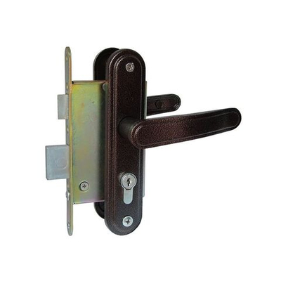 Замок врезной Зенит, ЗВ4-3.03, 00-00000494, ручка в комплект, цилиндровый, медный