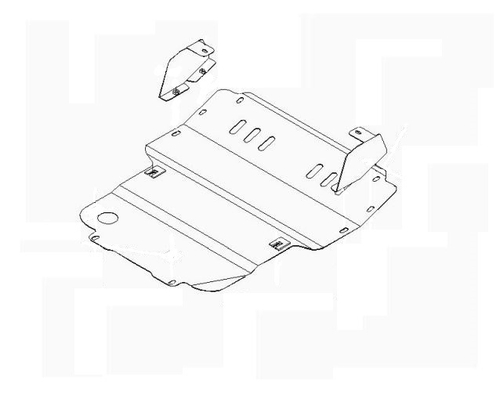 Защита ALFeco картера двигателя для Tager 2008-2011, V-все (сталь 2 мм) арт.ALF3201st