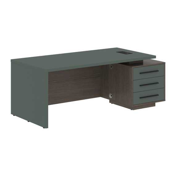 Стол руководителя с тумбой VCT 2090(R)  2000х900х750 VELION