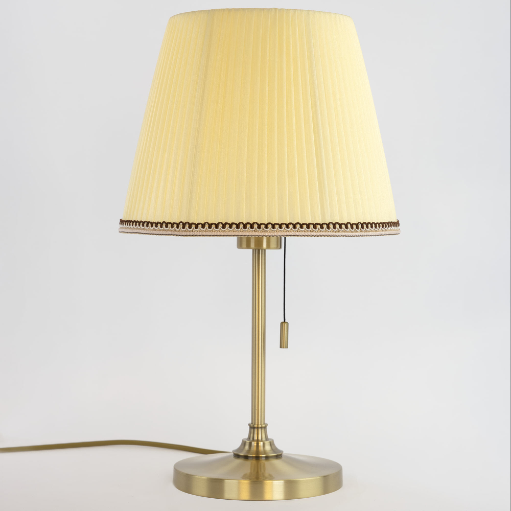 Citilux Линц CL402733 Настольная лампа бронза с кремовым абажуром