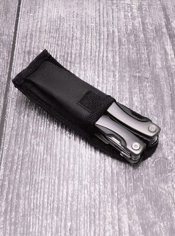 Армейский мультитул 12в1 плоскогубцы нож отвертка Серый