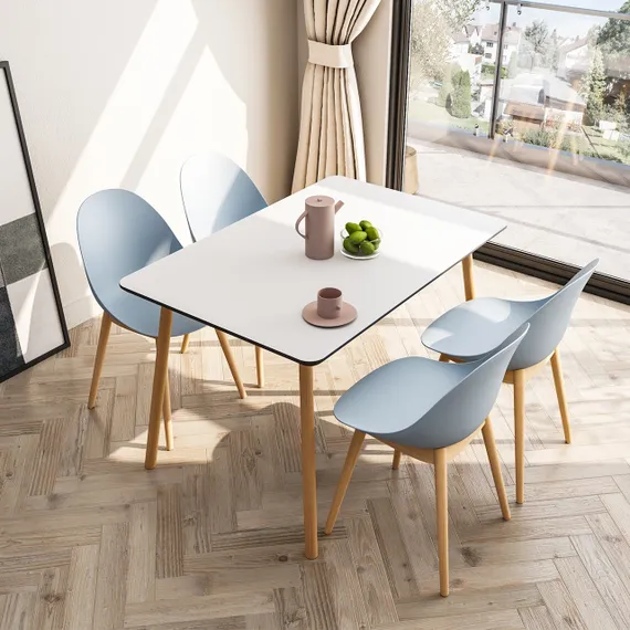 Стул Vid белый, с деревянными ножками