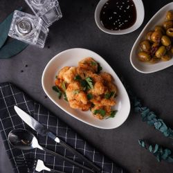 Блюдо овальное 19*13 см h3,2 см White Island By Bone Innovation [6]