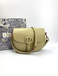 Сумка Dior Bobby, средний формат бежевый