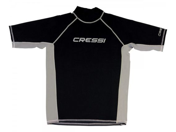 Гидрофутболка-рашгард Cressi Man с коротким рукавом черная