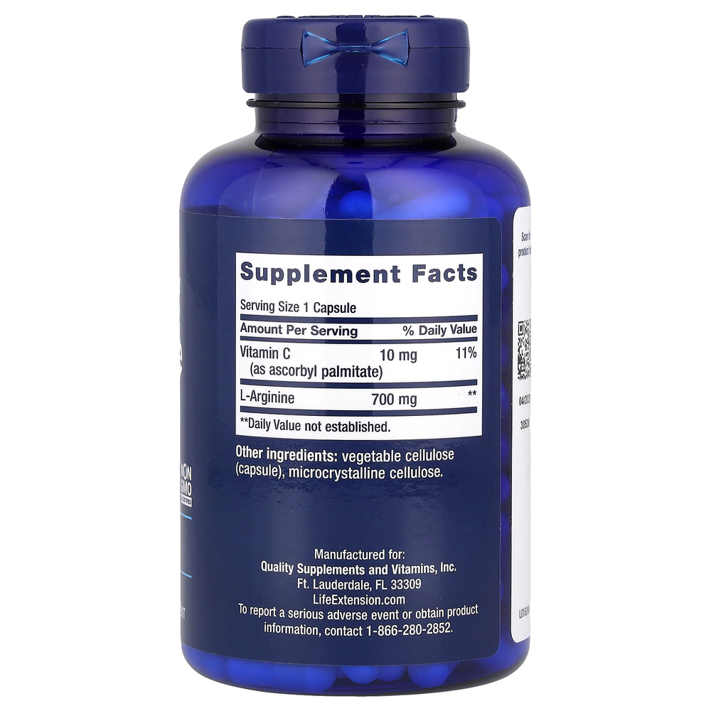 Life Extension, L-аргинин, 700 мг, 200 капсул