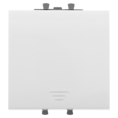 Кнопка одноклавишная модульная, "Avanti", "Белое облако", 2 модуля