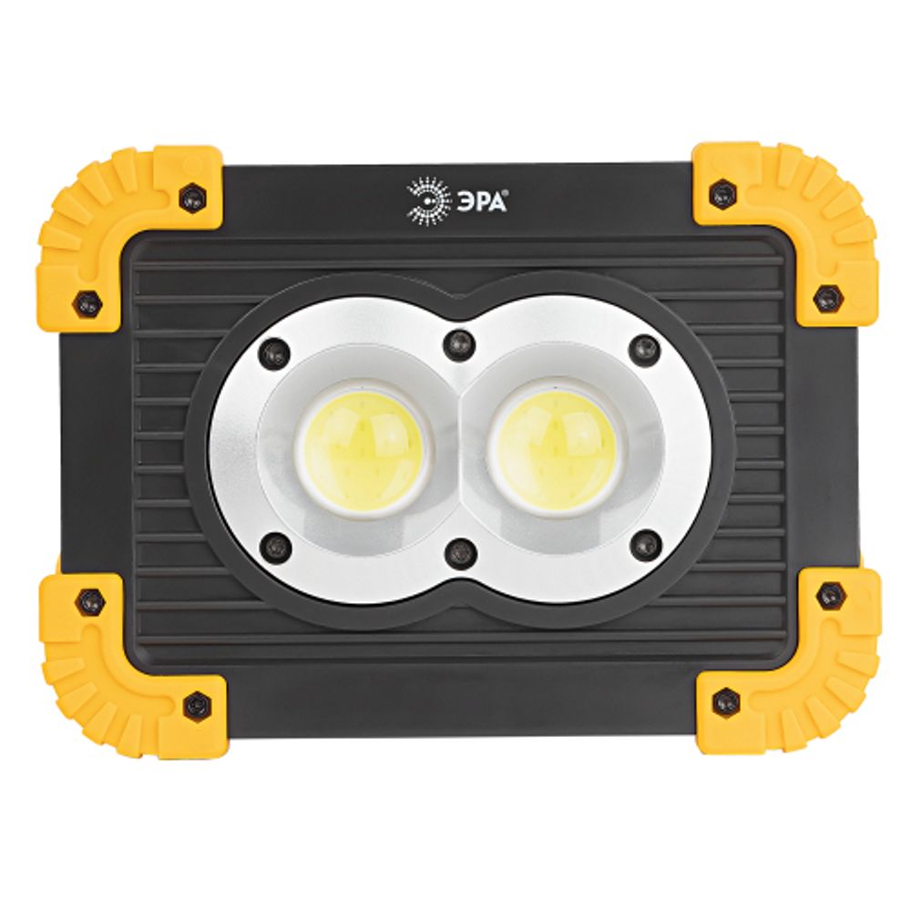 Светодиодный фонарь ЭРА Рабочие Практик PA-803 прожектор аккумуляторный на батарейках 10 Вт COB + 3 Вт LED, 4 режима