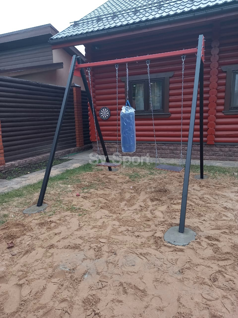 Монтаж уличных качелей Sv Sport