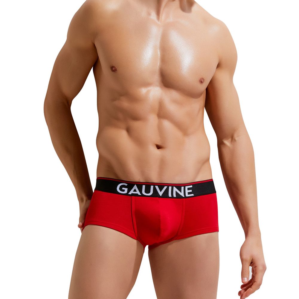Мужские трусы хипсы красные GAUVINE 3005