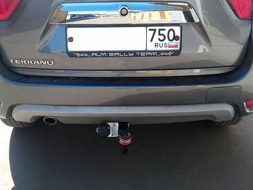 Фаркоп для Nissan Terrano 2014-2015 Тип шара: A. Нагрузки: 1250/75 кг, NS 28