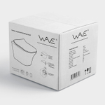 Унитаз подвесной безободковый WAVE STONE сиденье дюропласт, микролифт БЕЛЫЙ глянец (L)