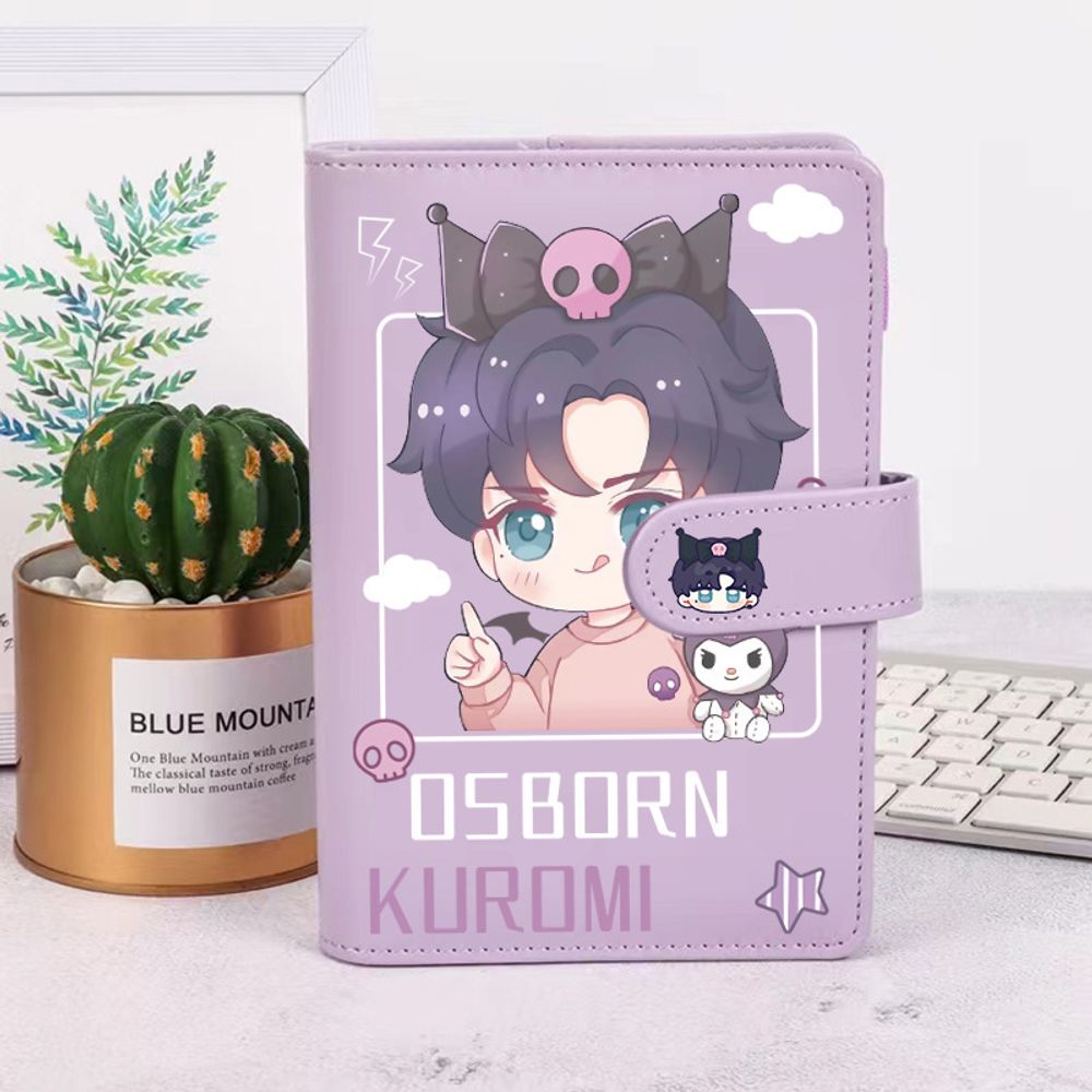Ежедневник с застежкой &quot;Sanrio Kuromi&quot;, фиолетовый