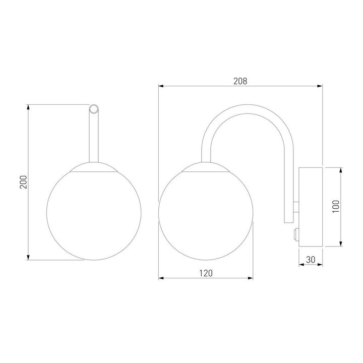 Бра Bogates Brook 360/1 хром