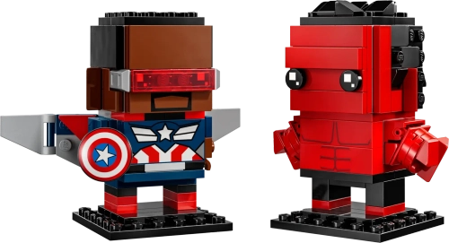 Конструктор LEGO BrickHeadz 40668 Капитан Америка и Красный Халк