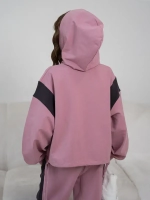 Спортивный розовый костюм для девочки