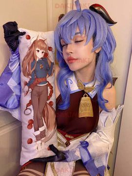 Мини дакимакура Холо из Волчица и пряности арт. M0417, 60х20 см