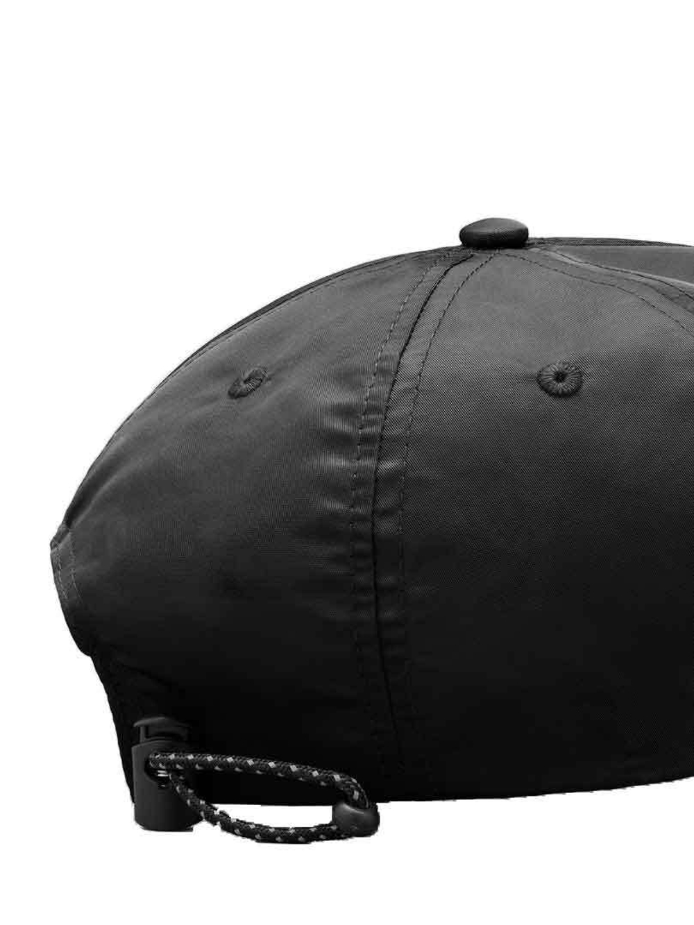 Кепка Alpha Embroidered Nylon Cap (черная - black)