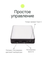 Осветитель светодиодный Raylab RL-LED08BI-2 2500-6500K 3100mAh