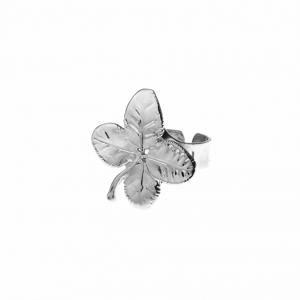 Кольцо с листьями Ester Bijoux Четырёхлистник LF13R- S BW