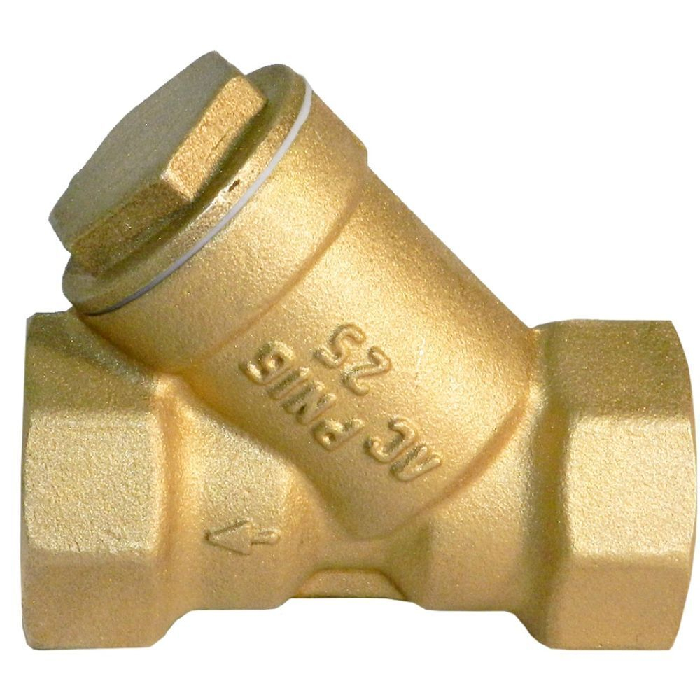 Фильтр косой для воды, 1", Г-Г, латунь, БАЗ