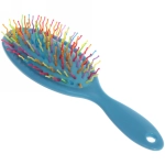 Расческа массажная «Avrora Beauty», овальная, цвет микс, разноцветные зубчики, 22см
