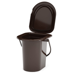 Ведро-туалет 17л, цвет мокко