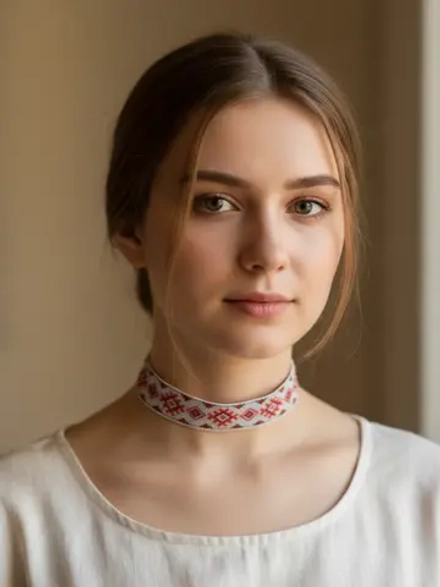 Чокер в слаявнском стиле Репейник 2,5 см