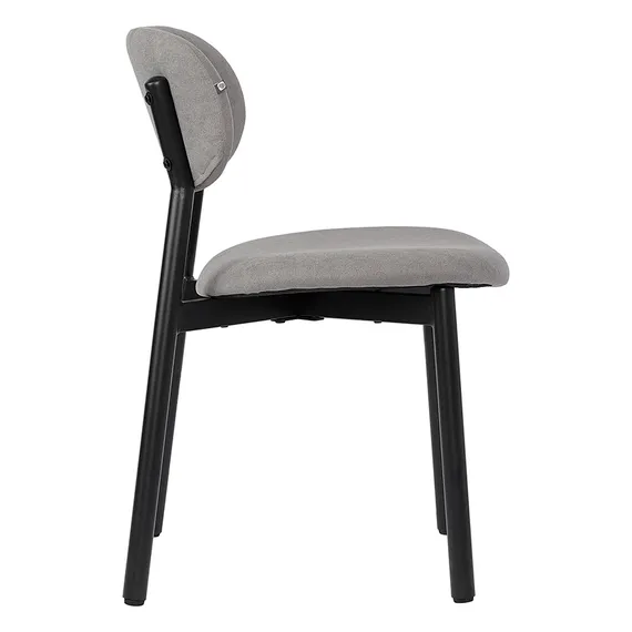 Стул Round, дымчато-серая рогожка