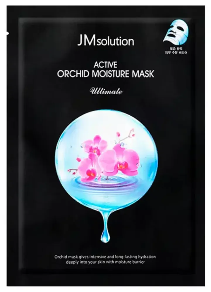 Маска тканевая для восстановления кожи JMsolution Active orchid moisture mask ultimate, 30 мл