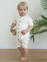 Песочник вязаный из хлопка, Крем