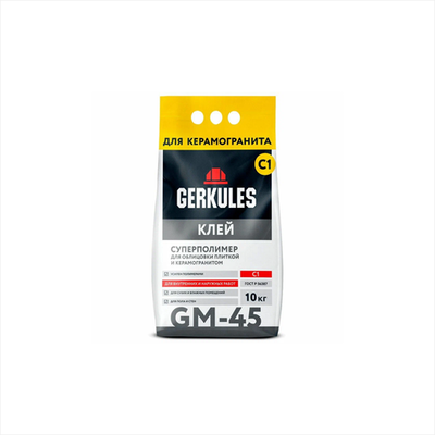 Клей  для плитки Суперполимер Геркулес GM-45 10 кг