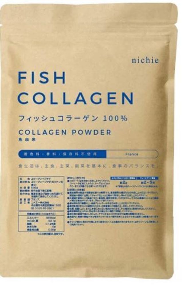 Низкомолекулярный рыбный пептид-коллаген Nichie Fish Collaen 100%