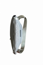 Сумка женская через плечо из нейлона серая QOZA