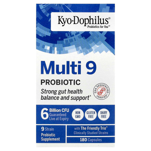 Kyolic, Kyo-Dophilus®, Multi 9, пробиотик, 180 капсул