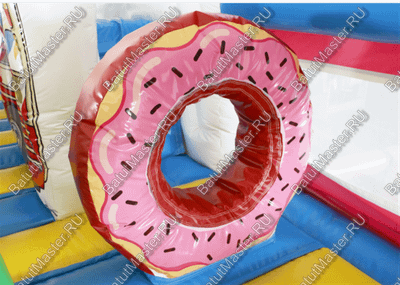 Коммерческий надувной батут "Мороженое" 8*6*4 м