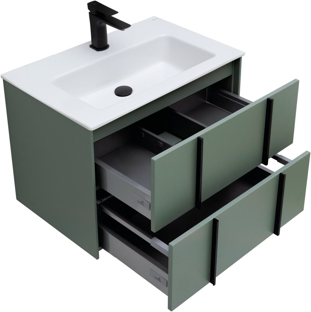 Тумба с раковиной Allen Brau Reality 70 см 1.32004.CGM олива матовый