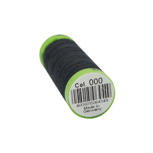 Нитки для тонких тканей Gutermann Extra Fine 150 (200 метров), 5 кат. | _000 черный