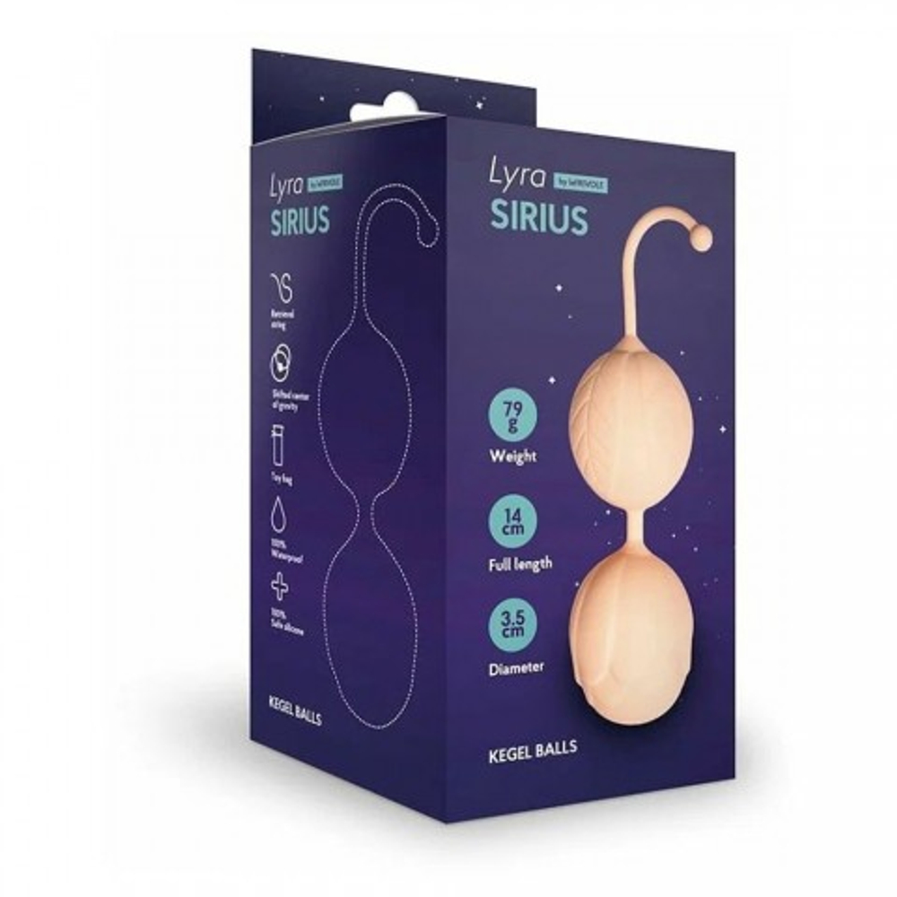 Шарики Кегеля со смещенным центром тяжести Sirius от Le Frivole, слоновая кость, 14* 3.5 см.