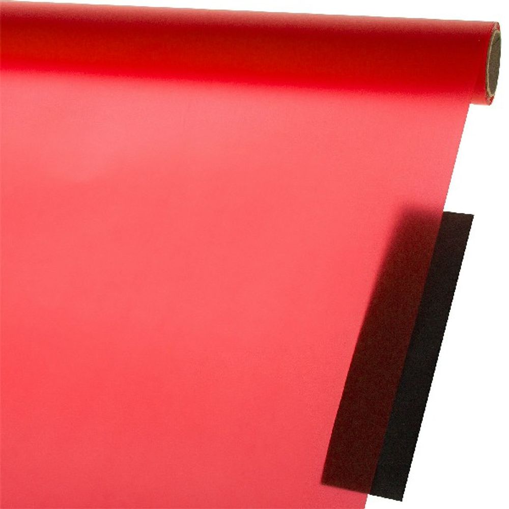 Пленка матовая "Дымка" 57смx10м 53mic (Красный)