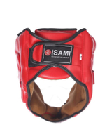 Шлем для единоборств с пластиковой маской ISA  красный