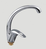 Смеситель для кухни 40к F4102-2 FRAP (выс.пов.излив, п/гайку, хром, силумин)