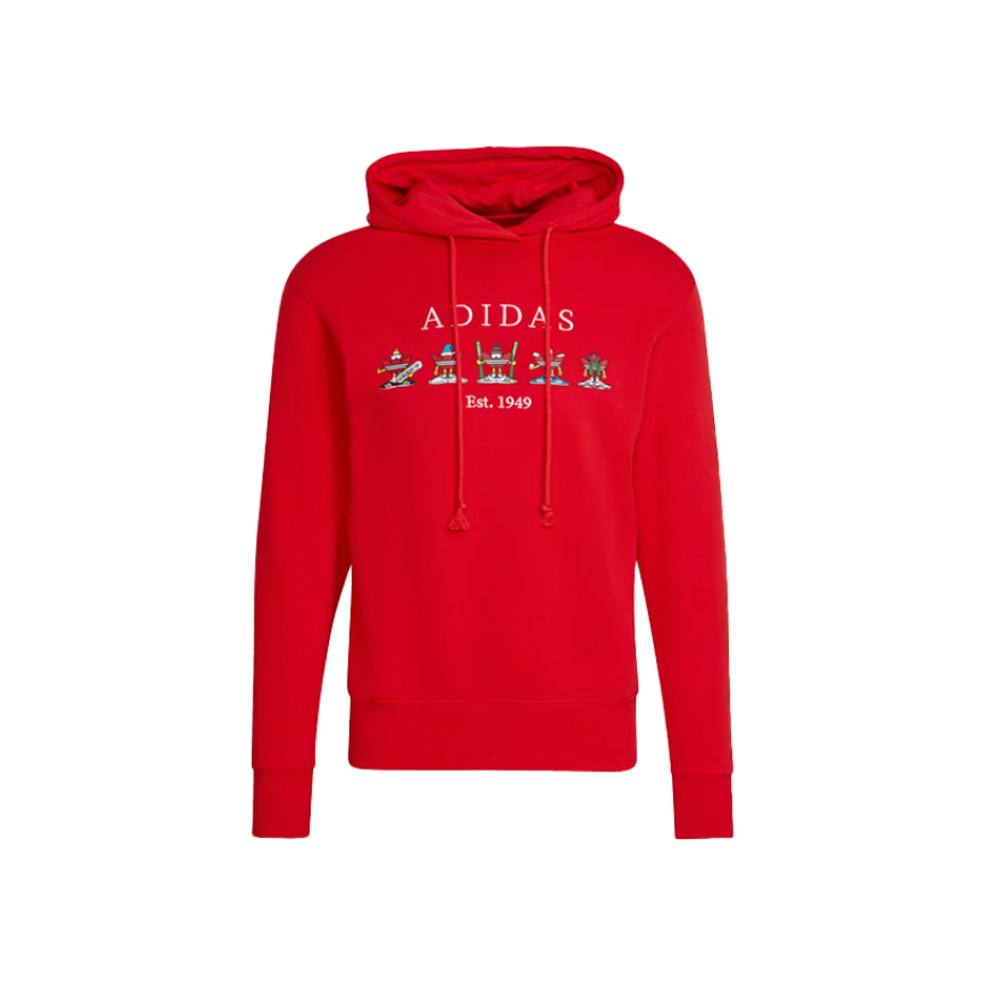 Adidas Hoodie Red Christmas Logo &quot;Red&quot;