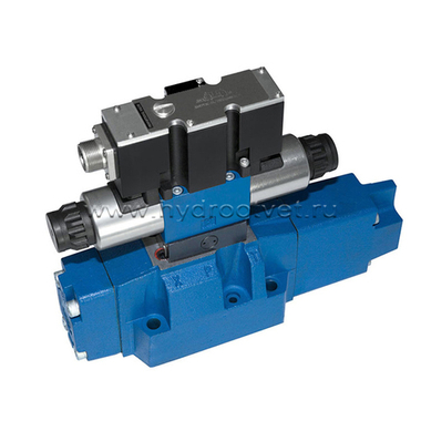 4WRZE16E100-7X/6EG24ETK31/A1D3M - Пропорциональный распределитель  Ду16 со встроенным усилителем (OBE), номинальный расход 100 л/мин, схема E, каналы управления ET - X и Y - внутренние, сигнал управления ± 10 В