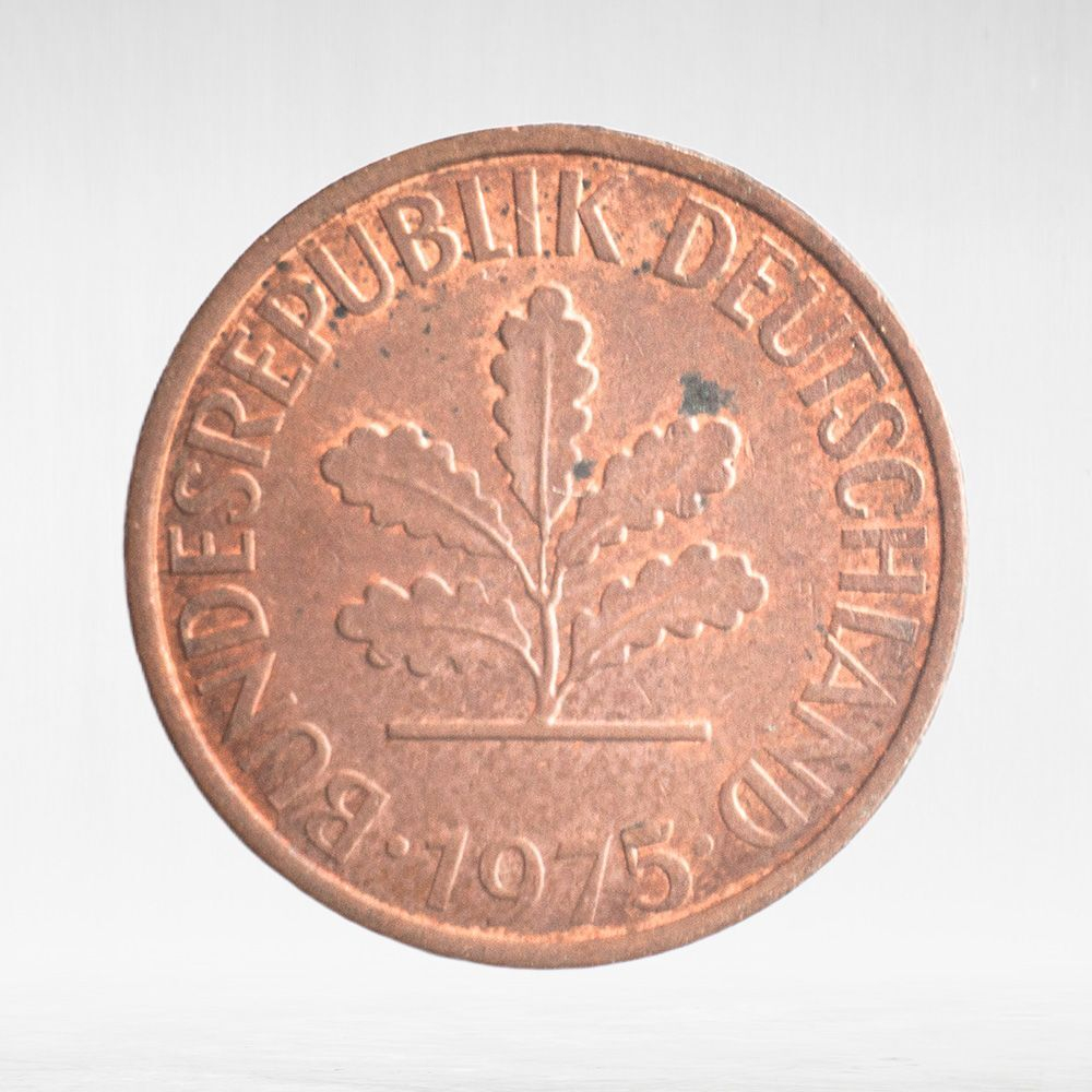 Germany, 2 Pfennigs, 1975, (Munich Mint - "D"), VF